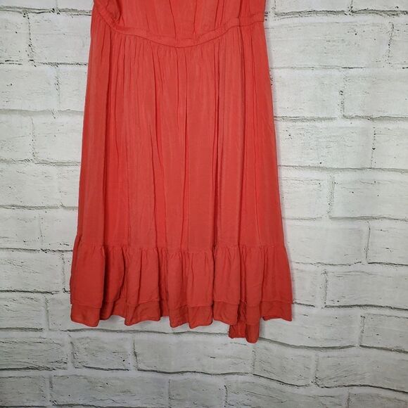 Torrid coral ruffle chalice dress Womens Size 1 1X 14/16 - Picture 10 of 11